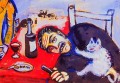 Man at table contemporary Marc Chagall